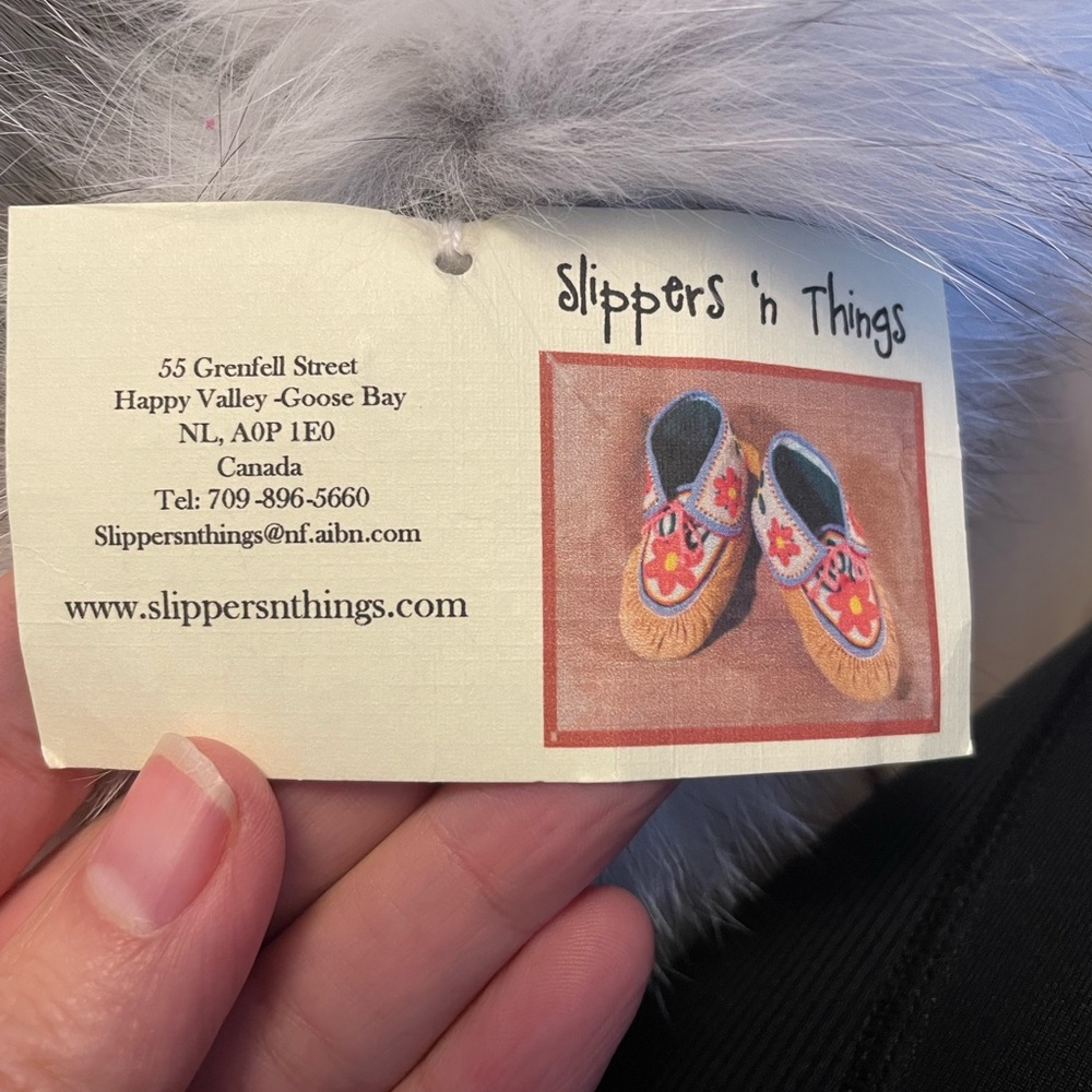 Seal skin with Blue Fox fur, ladies mittens